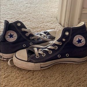 Blue high top sneakers!